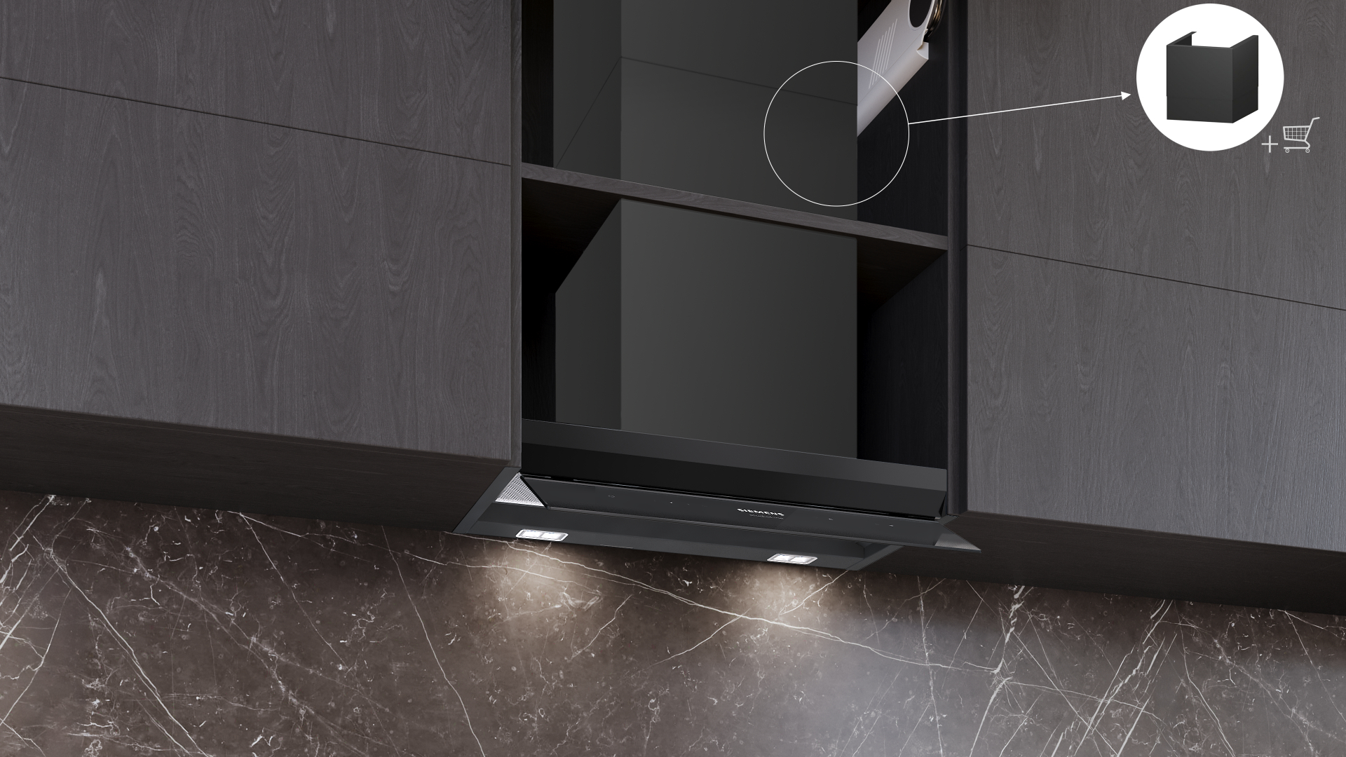 SIEMENS IQ500 hotte intégré - 60cm - LJ67BDP65