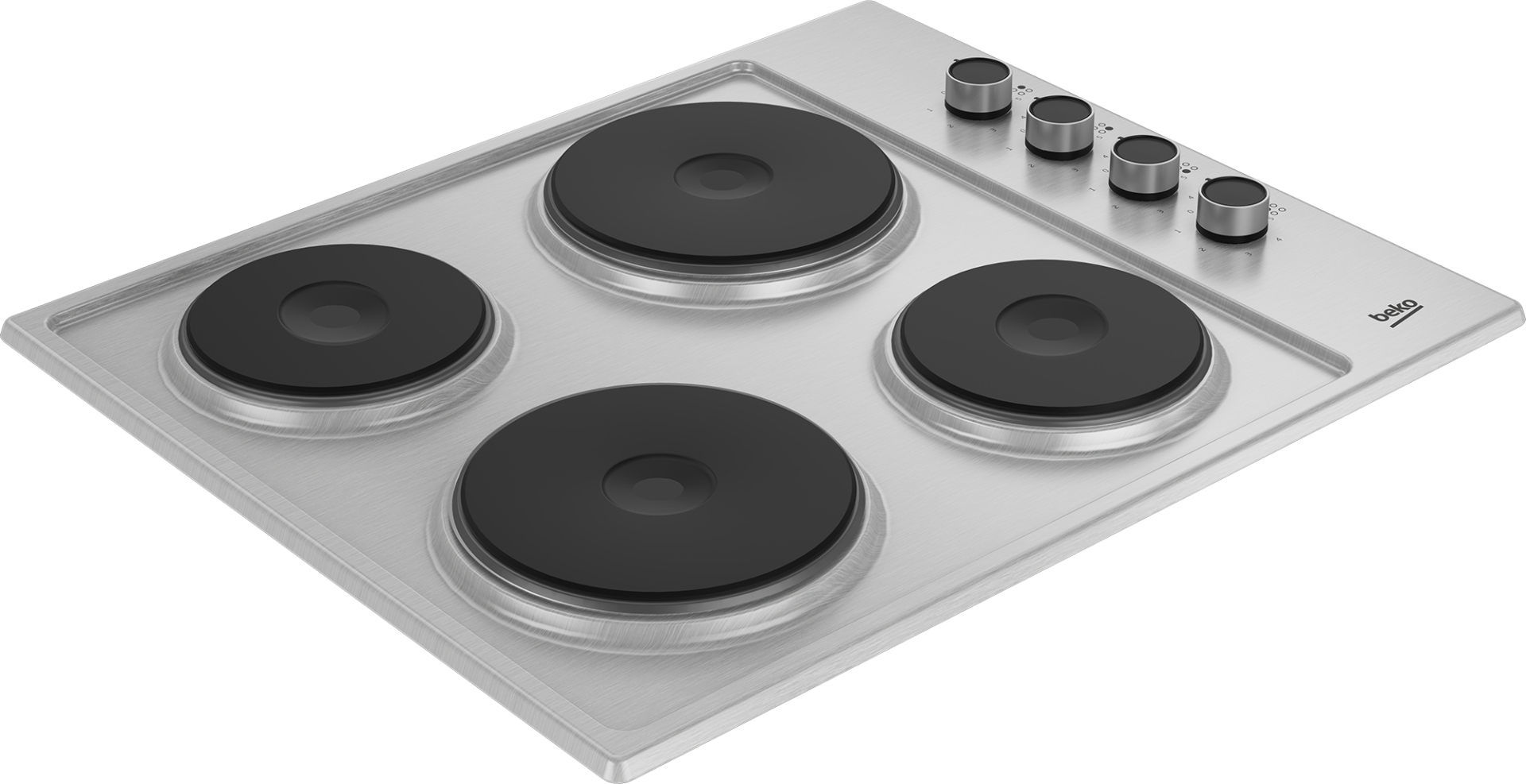BEKO table de cuisson électrique - 60cm - HIGE64100X