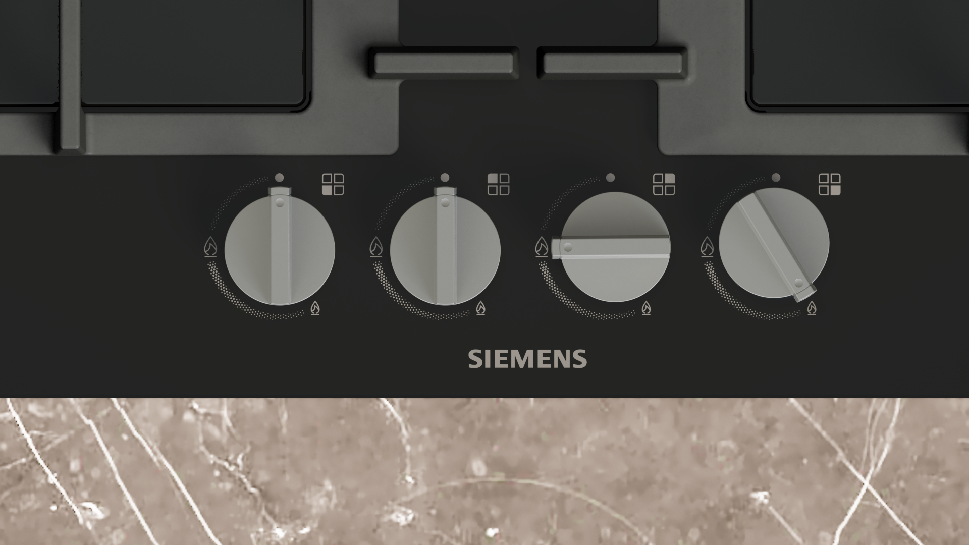 SIEMENS IQ300 table de cuisson au gaz - 60cm - EN6B6HK40