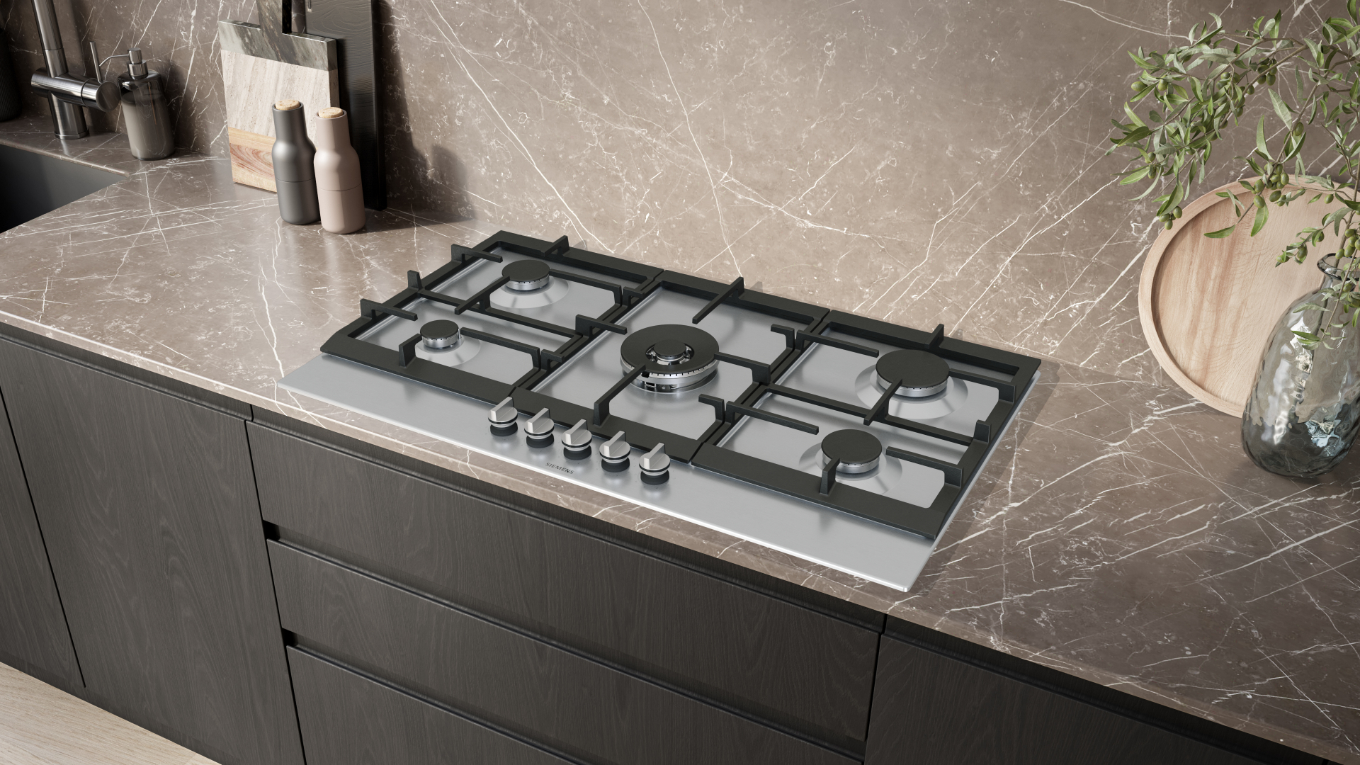 SIEMENS IQ500 table de cuisson au gaz - 90cm - EC9A5RI90