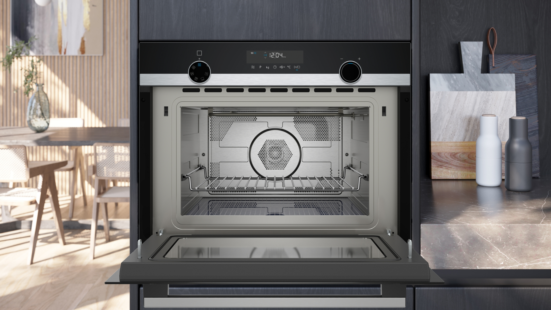 SIEMENS IQ500 four à micro-ondes - combi - 45cm - CM585AGS1