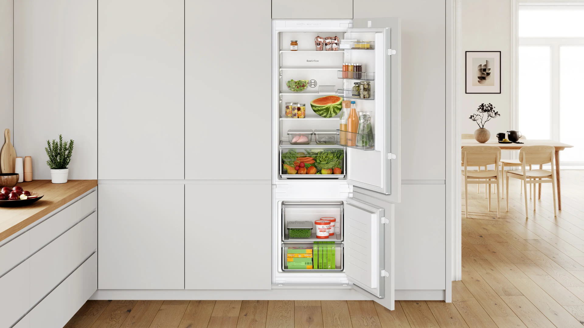 BOSCH SERIE 2 combiné réfrigérateur-congélateur - 178cm - KIV875SE0