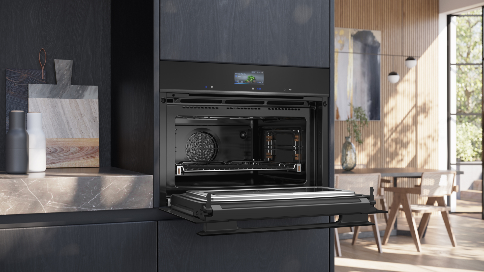 SIEMENS iQ700 four multifonction avec micro-ondes - 45cm - CM976GKB1