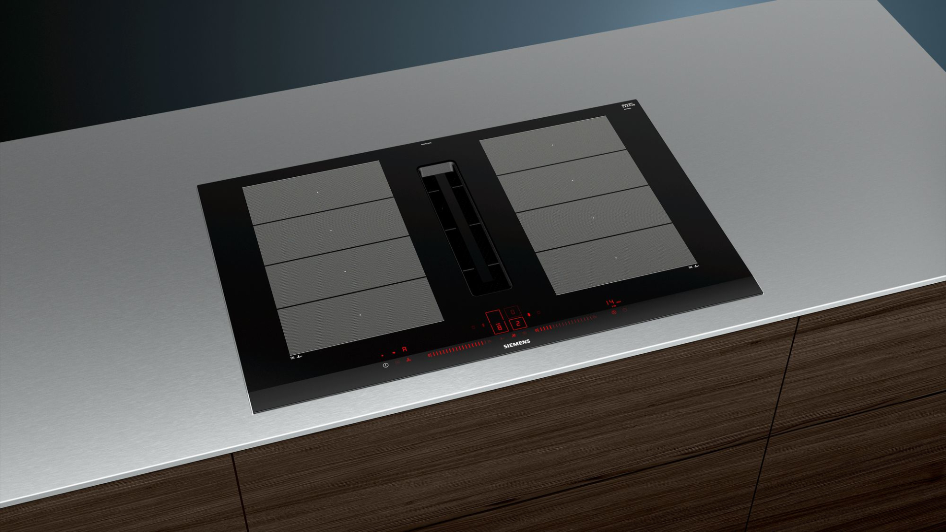 SIEMENS IQ700 table de cuisson avec hotte integrée - 80cm - EX875LX67E