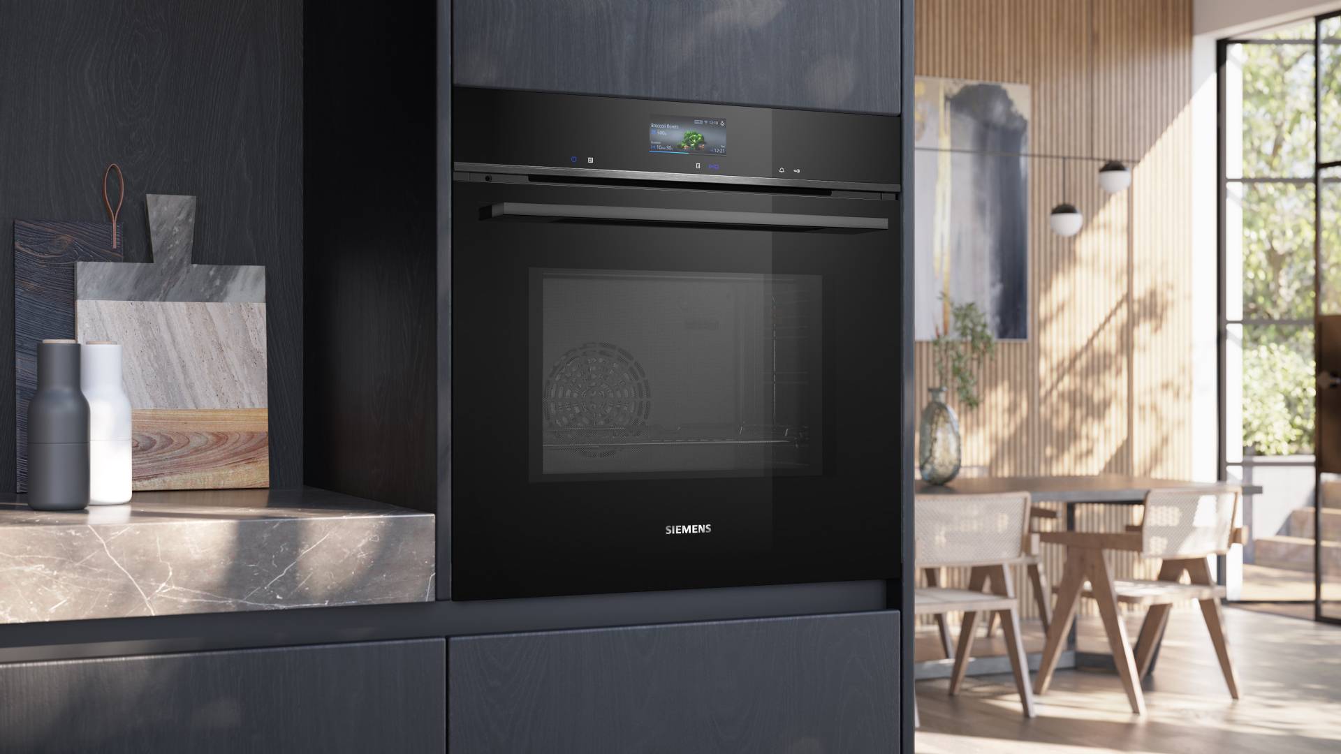 SIEMENS IQ700 four multifonction avec micro-ondes - 60cm - HM736GAB1