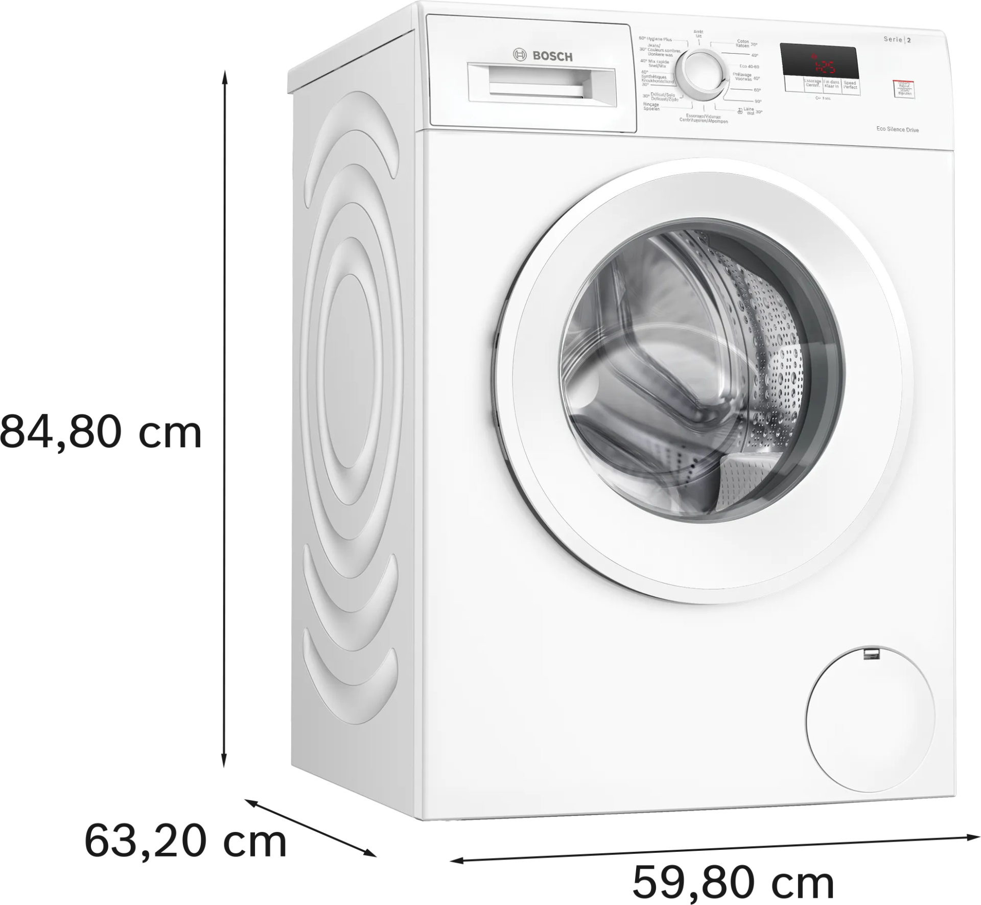 BOSCH SERIE 2 Wasmachine 7 kg - WGE02402FG