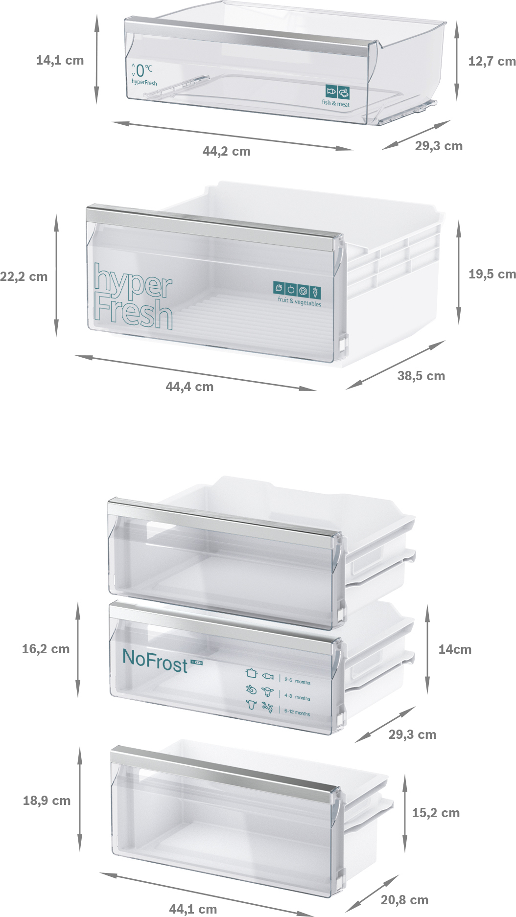 SIEMENS iQ500 combiné réfrigérateur-congélateur - 178cm - KI86NSDB0