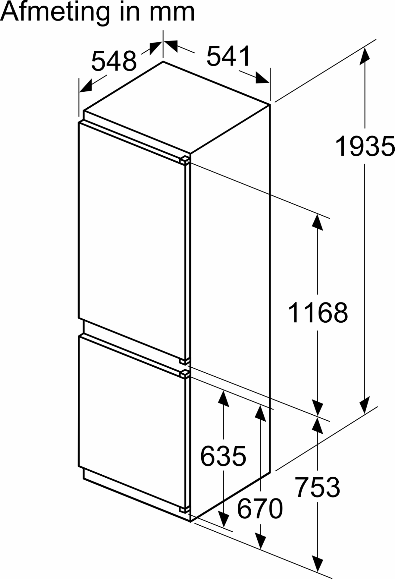 SIEMENS IQ100 combiné réfrigérateur-congélateur - 194cm - KI96NNSE0