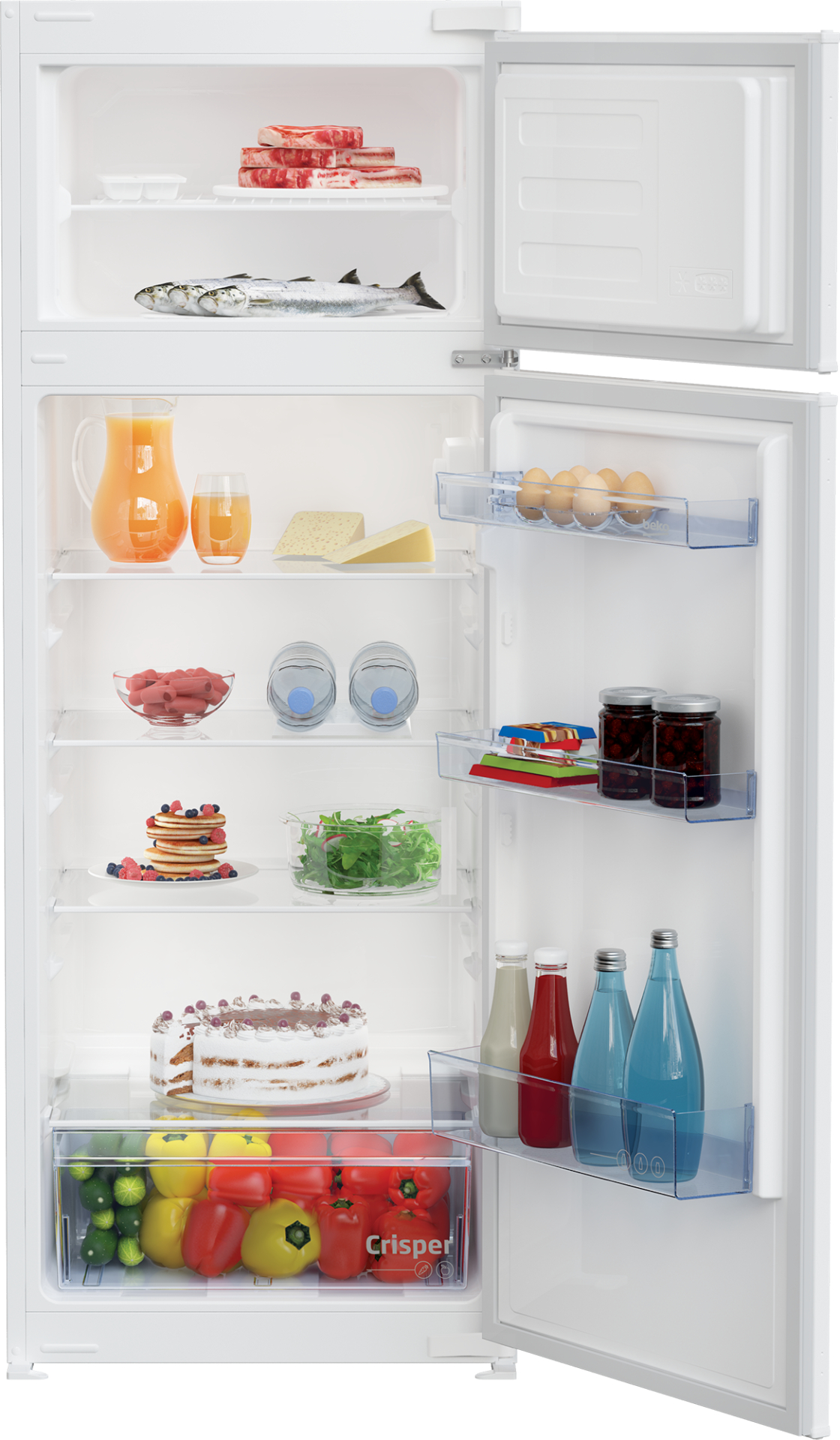 BEKO combiné réfrigérateur-congélateur - 144cm - BDSA250K4SN