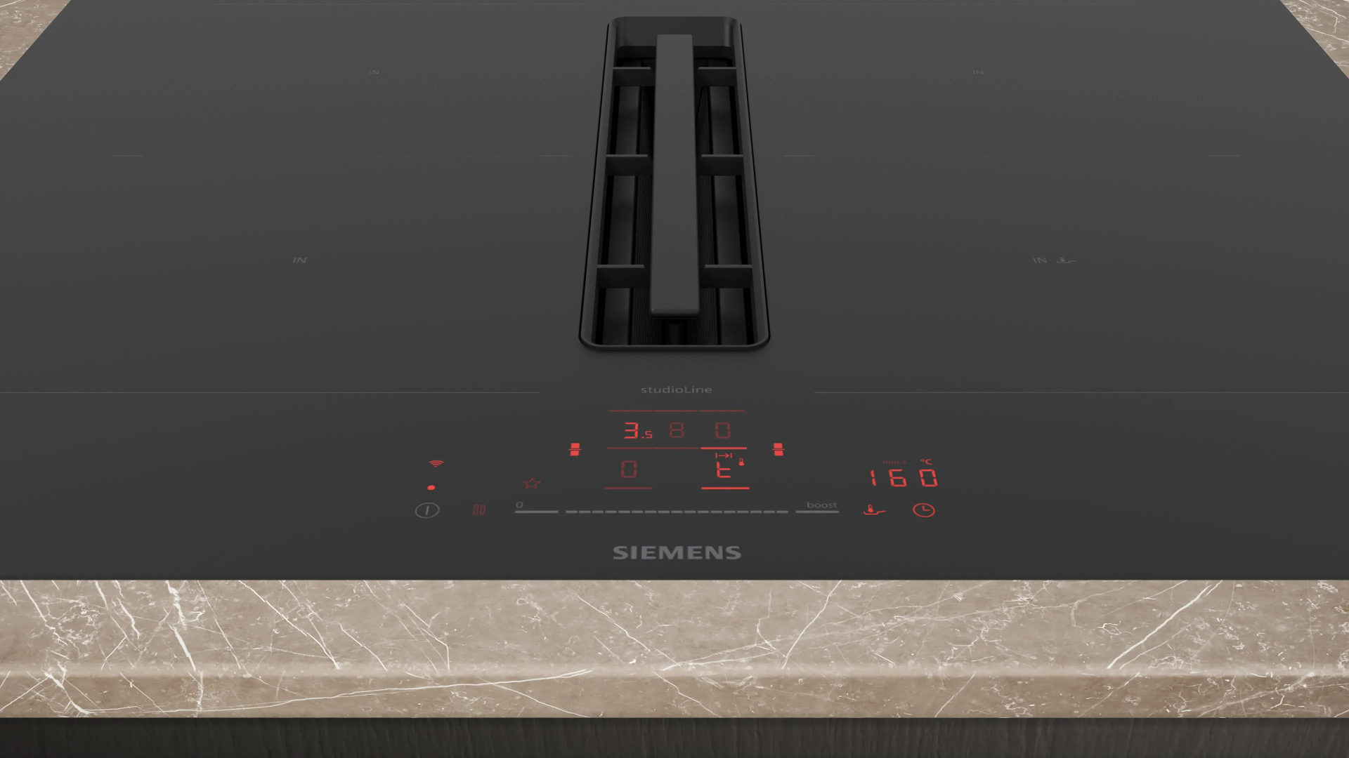 SIEMENS iQ500 table de cuisson avec hotte integrée - 60cm - ED707HQ26E
