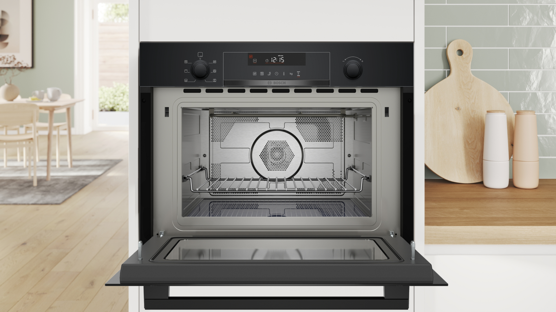BOSCH SERIE 6 four à micro-ondes - combi - 45cm - CMA585GB1