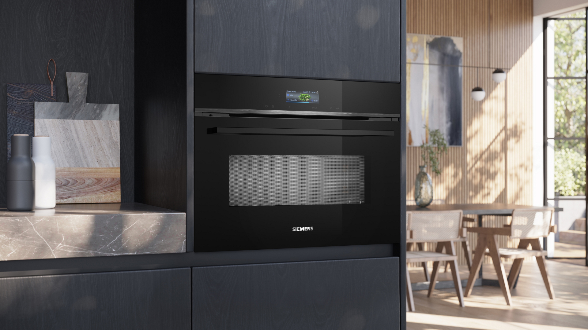 SIEMENS IQ700 four multifonction avec micro-ondes - 45cm - CM724G1B2