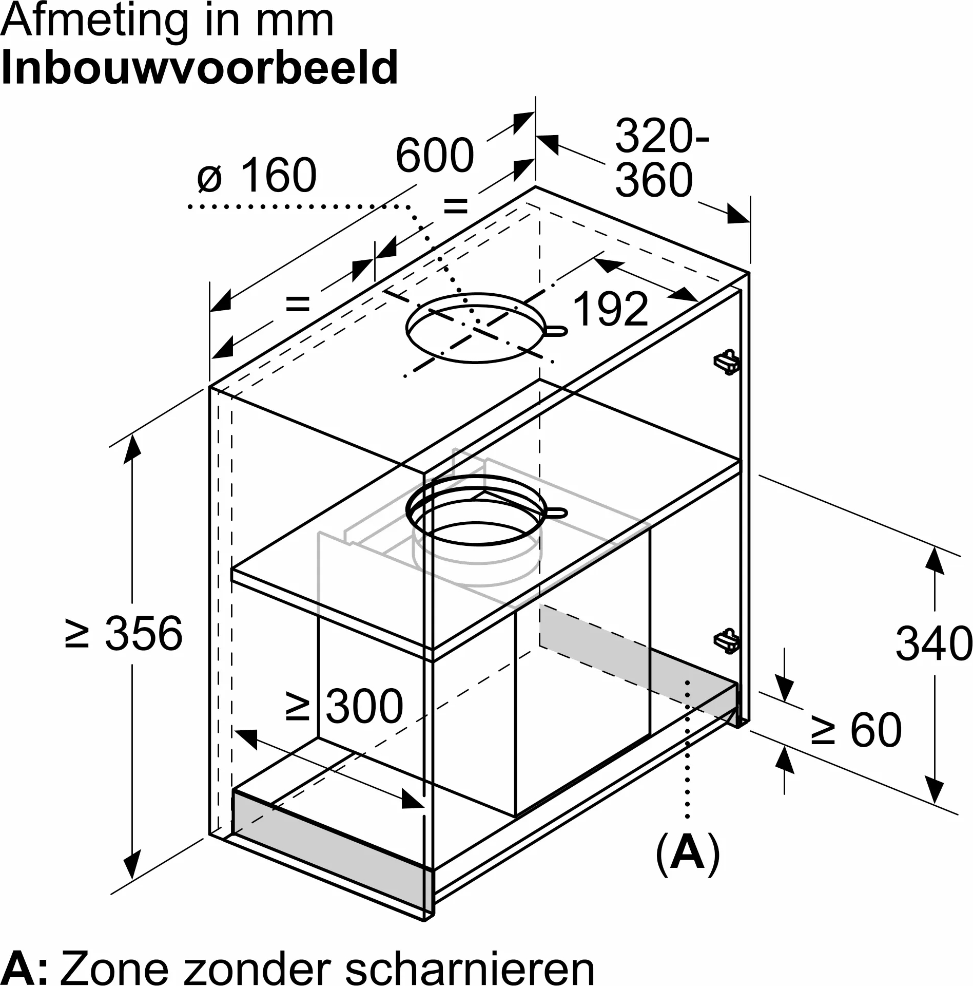 BOSCH SERIE 6 hotte intégré - 60cm - DBB67DP65