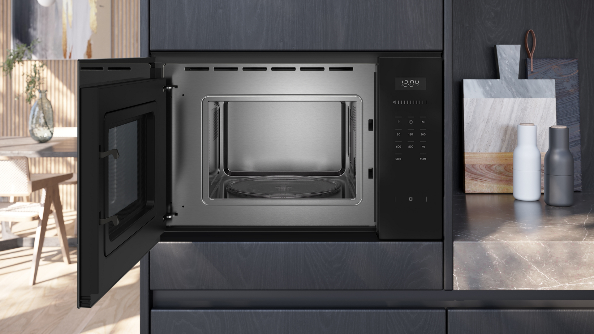 SIEMENS iQ500 four à micro-ondes - 38cm - BF525LMB1