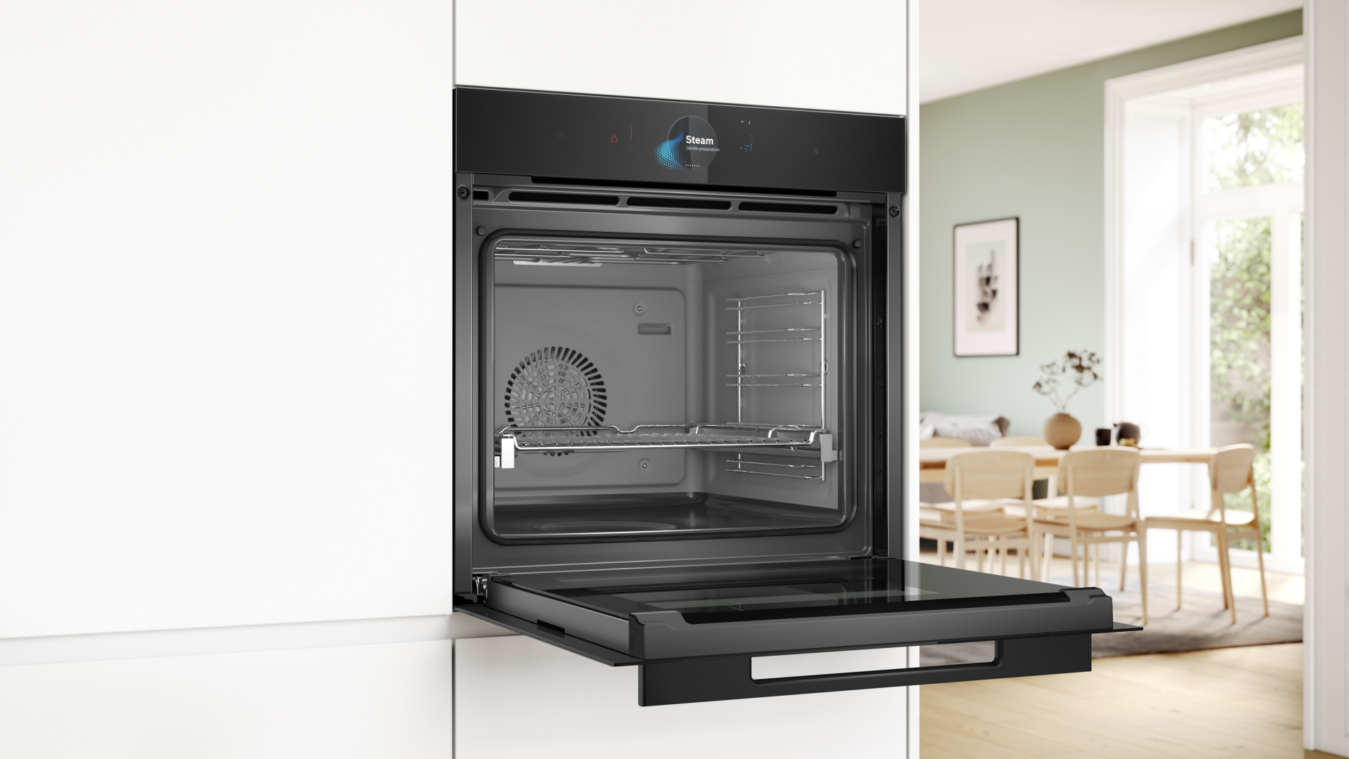 BOSCH SERIE 8 four multifonction avec vapeur - 60cm - HSG958DB1