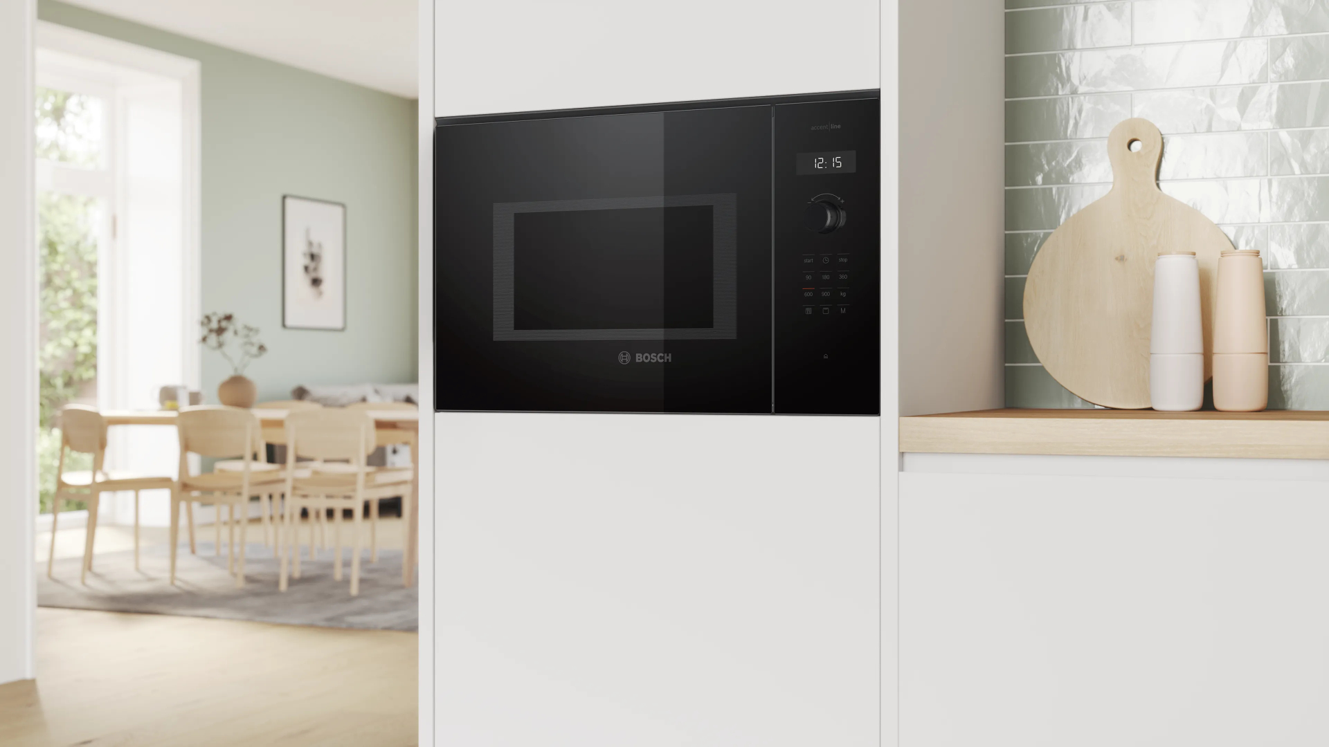 BOSCH SERIE 6 four à micro-ondes avec grille - 38cm - BEL454MB1F