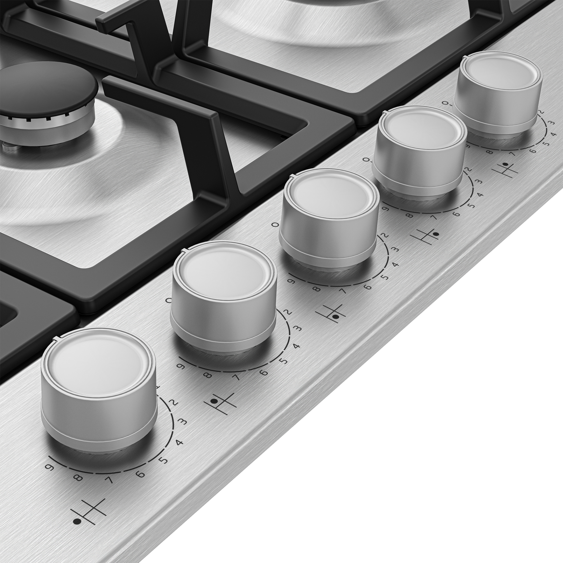 BEKO table de cuisson au gaz - 75cm - HIAL75325SX