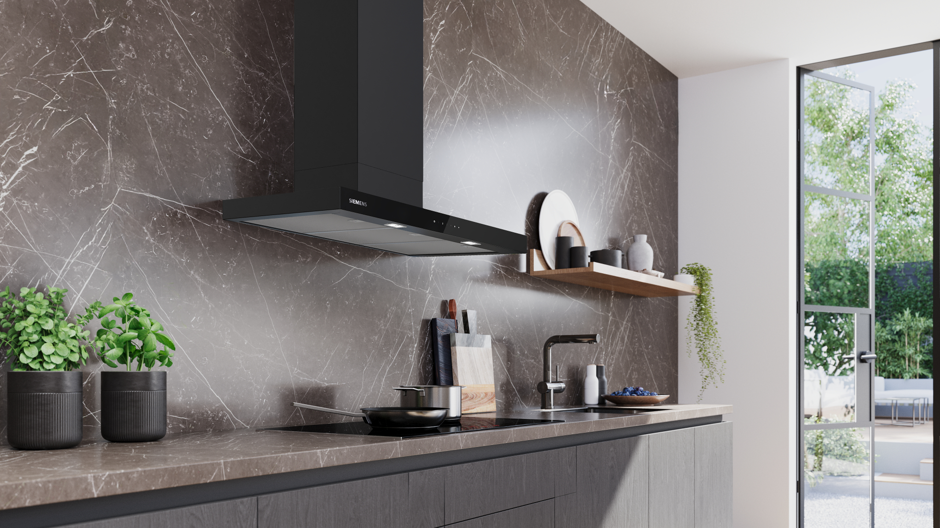 SIEMENS IQ500 hotte décorative - 90cm - LC97BDN60