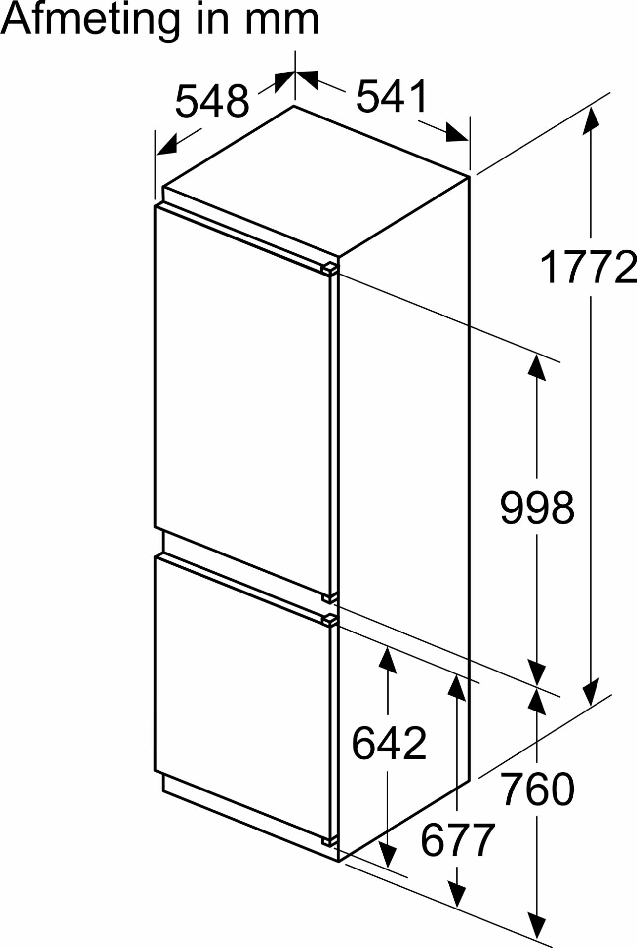 BOSCH SERIE 4 combiné réfrigérateur-congélateur - 178cm - KIV86VSE0